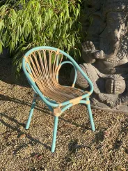 Arezzo - Wohnzimmer Sessel aus Rattan ca. 80cm hoch. 